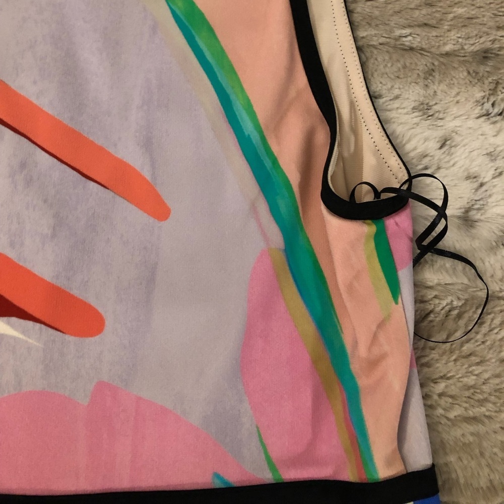 : : ROBERTO CAVALLI Multi Color Abstract Print Sleeveless Short Dress : : - Picture 7 of 16
